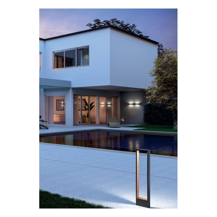 Redo 90508 - LED Utomhus Vägglampa WALD LED/10W/230V IP65 Antracit