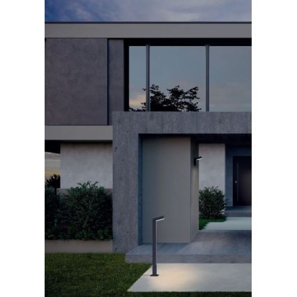 Redo 90512 - LED-lampa för utomhusbruk WOODY LED/10W/230V IP54 antracit