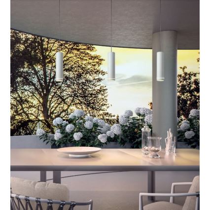 Redo 90513 - LED pendellampa för utomhusbruk KLOU LED/9W/230V IP54 vit