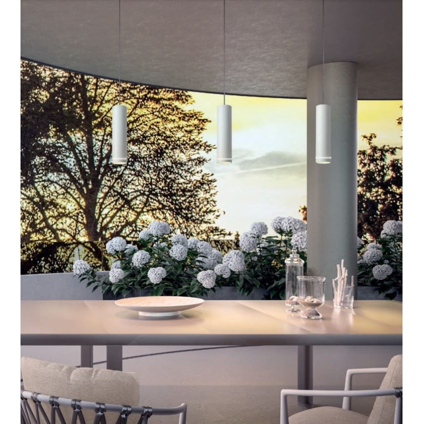 Redo 90513 - LED pendellampa för utomhusbruk KLOU LED/9W/230V IP54 vit