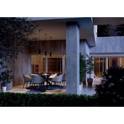 Redo 90514 - LED pendellampa för utomhusbruk KLOU LED/9W/230V IP54 antracit