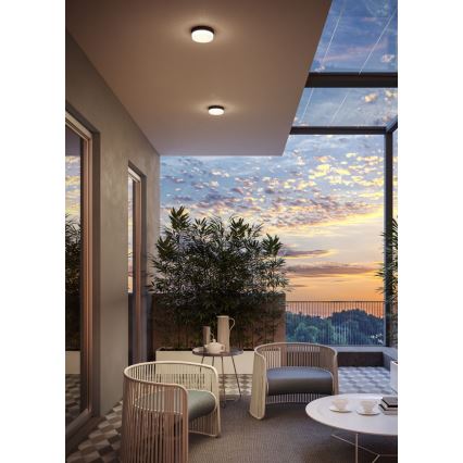 Redo 90516 - LED taklampa för utomhusbruk URANIA LED/10W/230V diameter 16 cm IP65 antracit