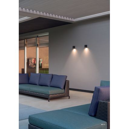 Redo 90527 - LED utomhusväggarmatur BRIO LED/6W/230V 3000K IP54 antracit