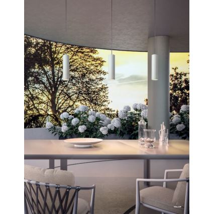 Redo 90570 - LED pendellampa för utomhusbruk KLOU LED/9W/230V IP54 vit