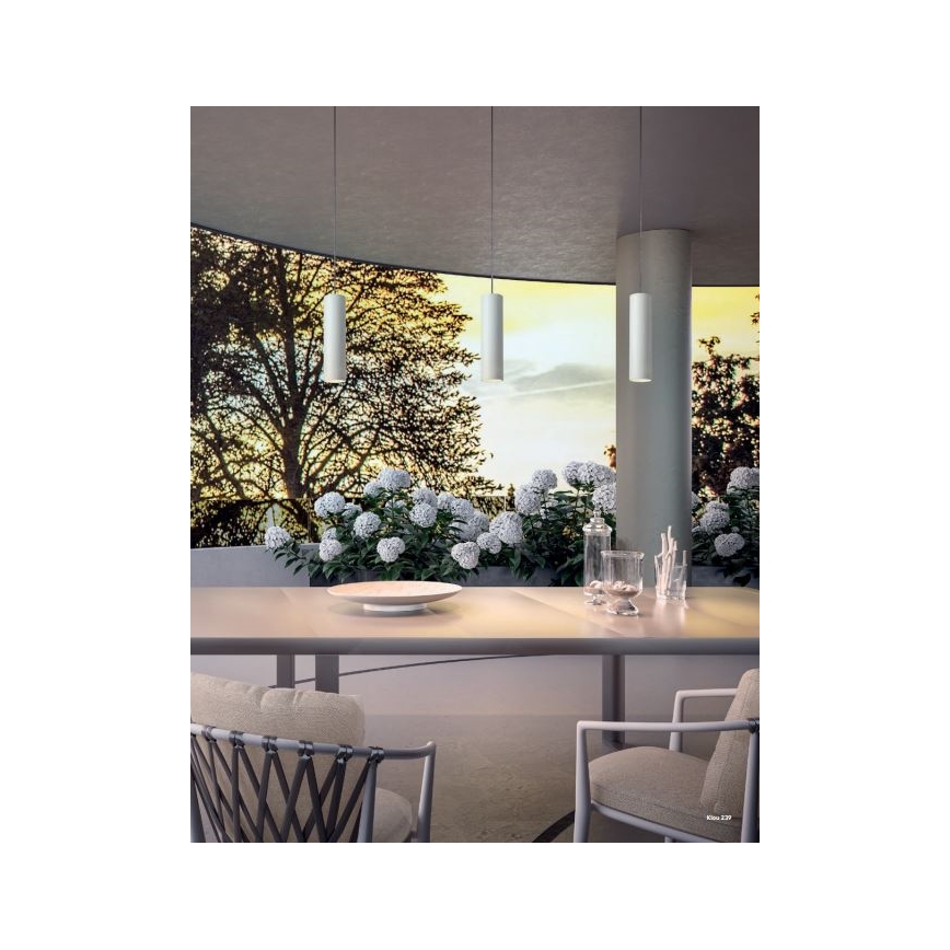 Redo 90570 - LED pendellampa för utomhusbruk KLOU LED/9W/230V IP54 vit