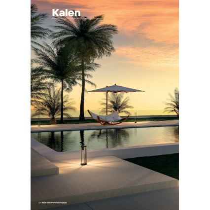 Redo 90579 - LED utomhuslampa KALEN LED/8W/230V 3000K 75 cm IP65 antracit