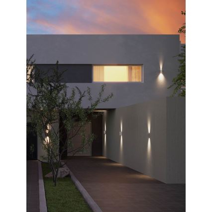 Redo 90635 - LED vägglampa för utomhusbruk SONNY 2xLED/5W/230V 2200/3000/4000K IP54 vit