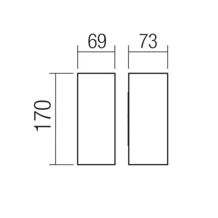 Redo 90635 - LED vägglampa för utomhusbruk SONNY 2xLED/5W/230V 2200/3000/4000K IP54 vit