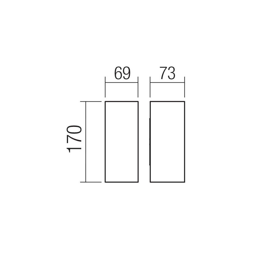 Redo 90635 - LED vägglampa för utomhusbruk SONNY 2xLED/5W/230V 2200/3000/4000K IP54 vit