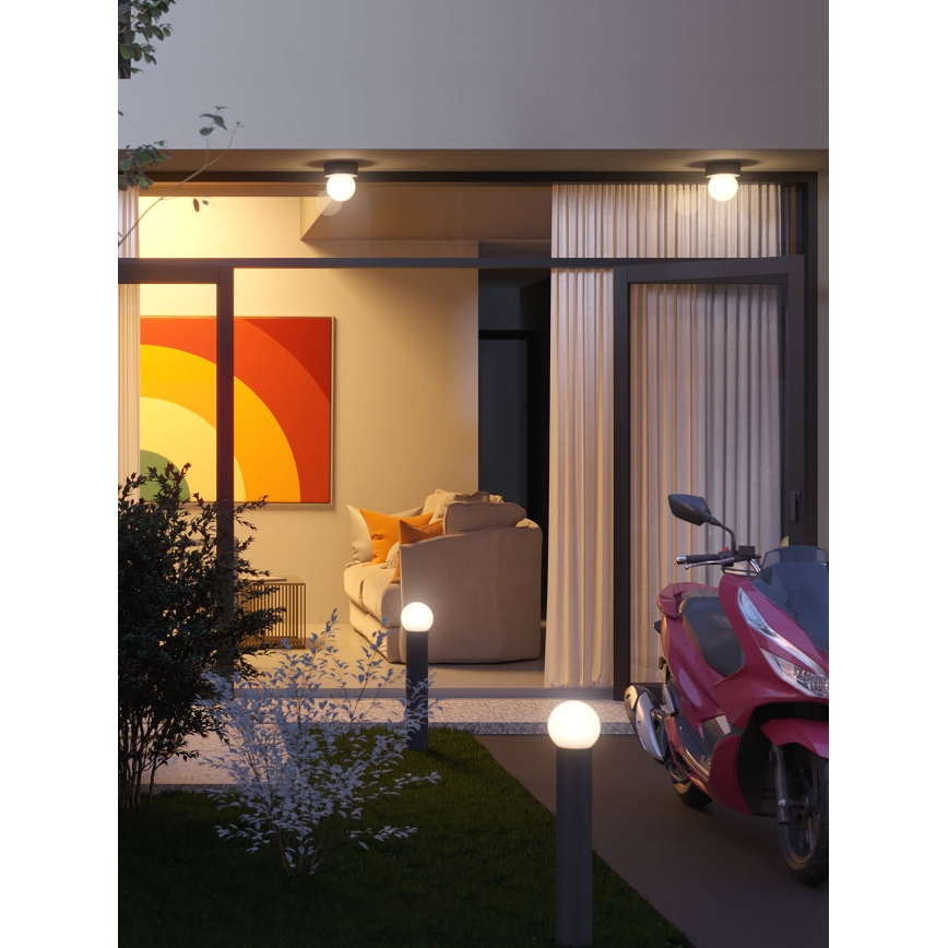 Redo 90643 - Utomhuslampa BULK 1x E27/28W/230V, 80 cm, IP44, antracit