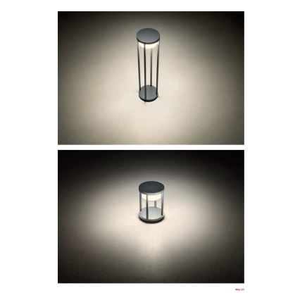 Redo 90676 - MAX utomhuslampa LED/15W/230V 2700K 80 cm IP65 antracit