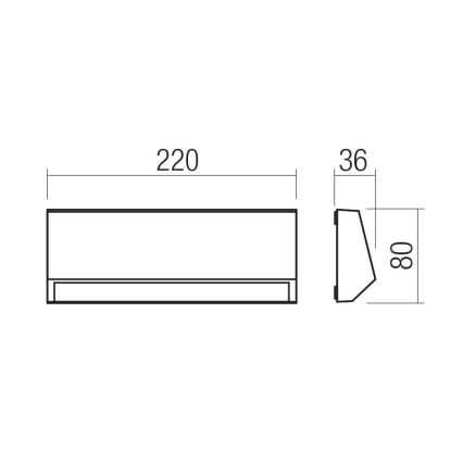 Redo 90680 - Utomhusmarkörarmatur ANDER LED/4W/230V 3000K IP65 i antracit