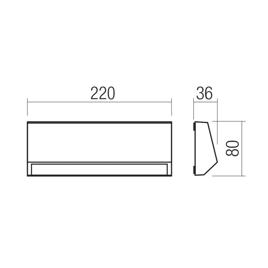 Redo 90680 - Utomhusmarkörarmatur ANDER LED/4W/230V 3000K IP65 i antracit