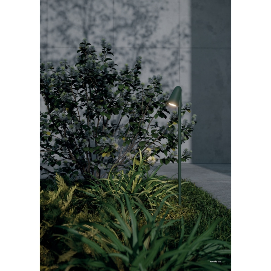 Redo 90707 - LED utomhuslampa NIVALIS LED/6,8W/230V 3000K 82 cm IP65 grön