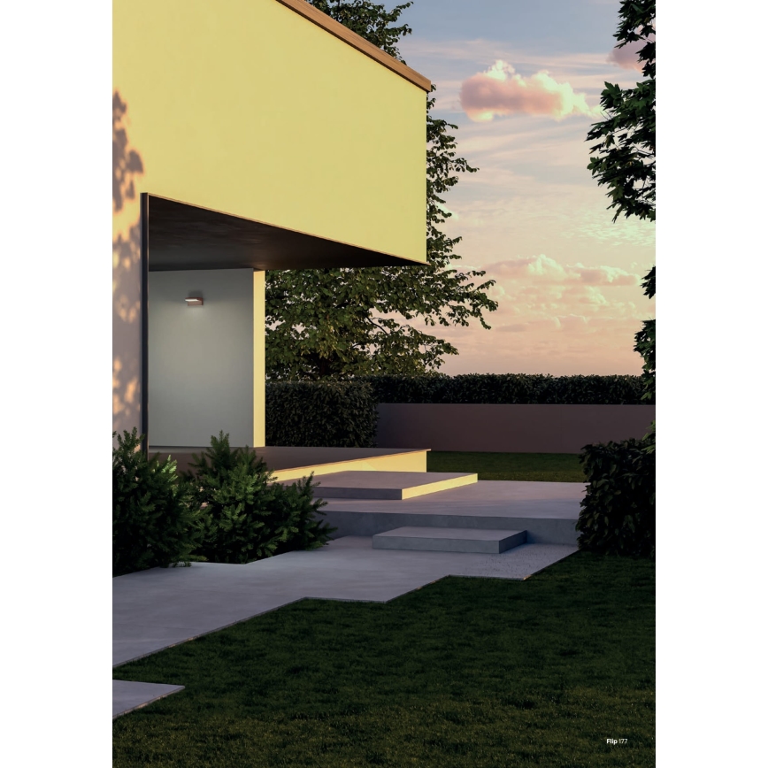 Redo 90716 - LED utomhus väggarmatur FLIP LED/40W/230V 3000/4000/5000K CRI 90 IP54 brun