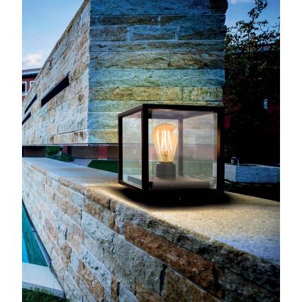 Redo 9109 - Utomhuslampa VITRA 1xE27/15W/230V IP54 svart