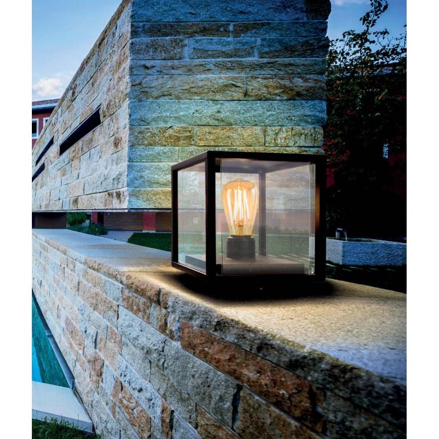 Redo 9109 - Utomhuslampa VITRA 1xE27/15W/230V IP54 svart