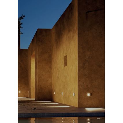 Redo 91195 - LED utomhusorienteringsarmatur BAST LED/2,5W/230V 3000K CRI 90 IP65 grå