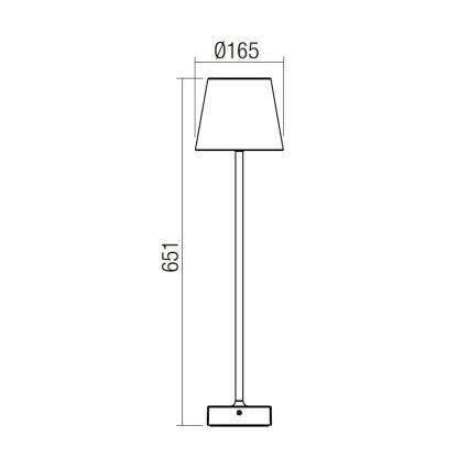 Redo 9126 - LED-lampa för utomhusbruk GIORGIO LED/7W/230V IP65 vit