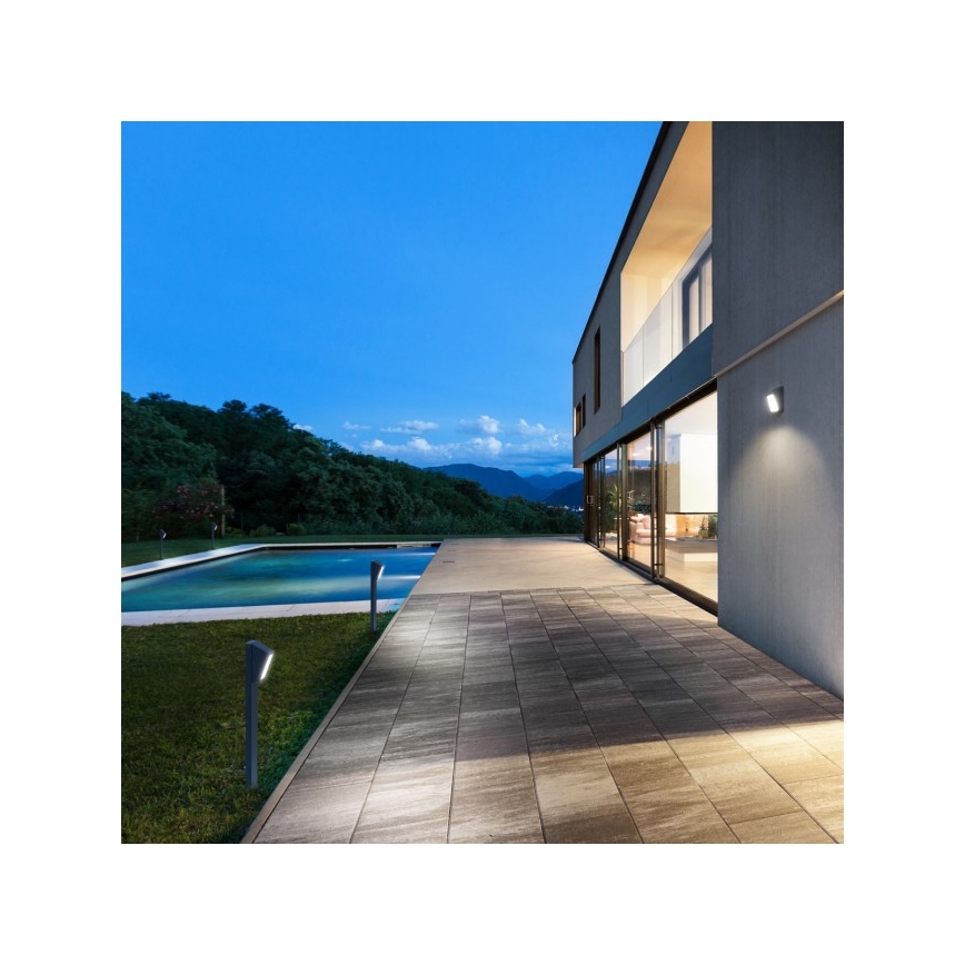 Redo 9168 - LED-lampa för utomhusbruk ARGES LED/3W/230V IP54 brun