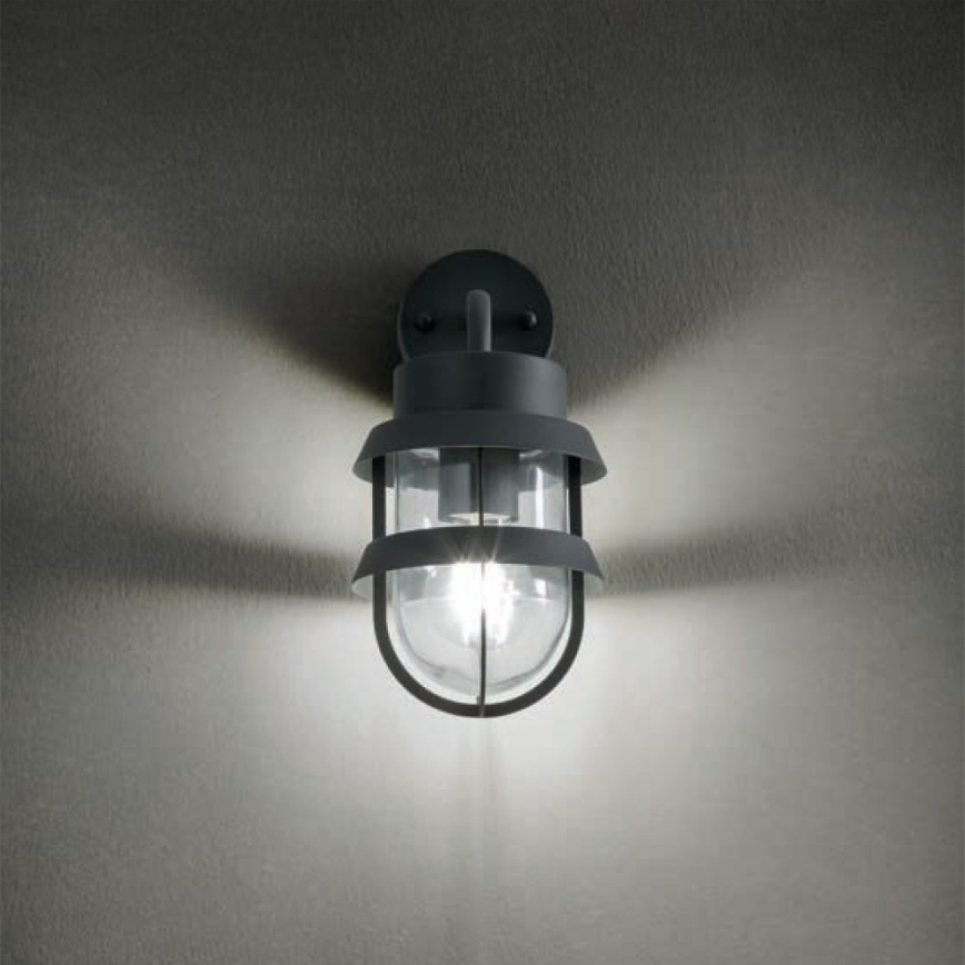 Redo 9498 - Vägglampa för utomhusbruk CLAUT 1xE27/42W/230V IP44 antracit
