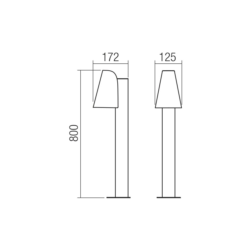 redo 9532 - Utomhuslampa ALVAR 1xGU10/35W/230V IP44