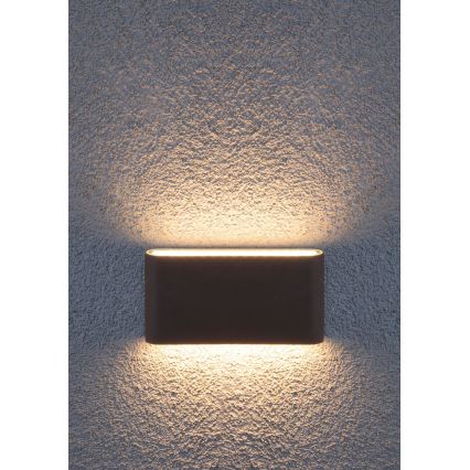 Redo 9623 - LED vägglampa för utomhusbruk POCKET 2xLED/6W/230V IP54 antracit
