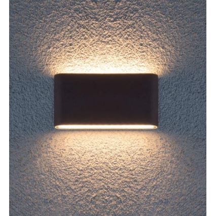 Redo 9623 - LED vägglampa för utomhusbruk POCKET 2xLED/6W/230V IP54 antracit