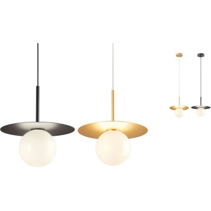 Redo UN1696_1 - Ersättningslampskärm för chandelier, för lampa PLATO diameter 10 cm vit