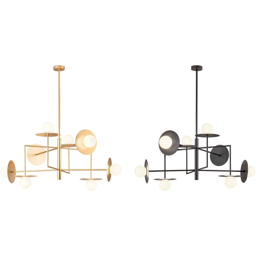 Redo UN1696_1 - Ersättningslampskärm för chandelier, för lampa PLATO diameter 10 cm vit