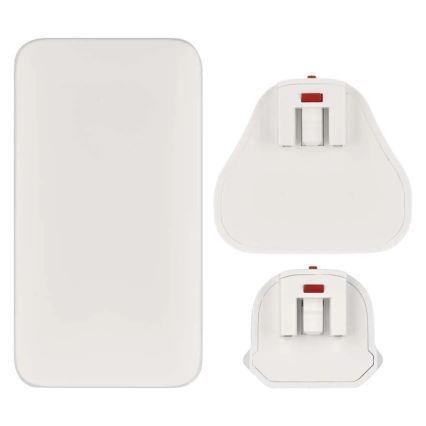 Reseadapter med utbytbara USB-kontakter GaN 100-250V