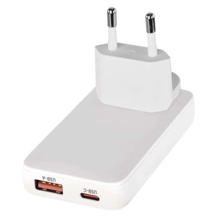Reseadapter med utbytbara USB-kontakter GaN 100-250V