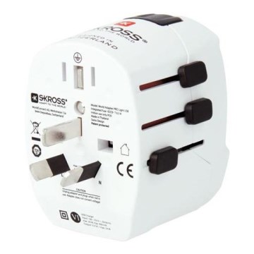 Reseadapter PRO Light USB AC45PD - World, UK+USA+AUS/CN USB A+C 45W