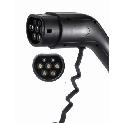 Reseladdningsstation för elbilar EV/PHEV AC Typ 2 16A/400V 22kW IP55 5m + adapter 230V 3,7kW + låda