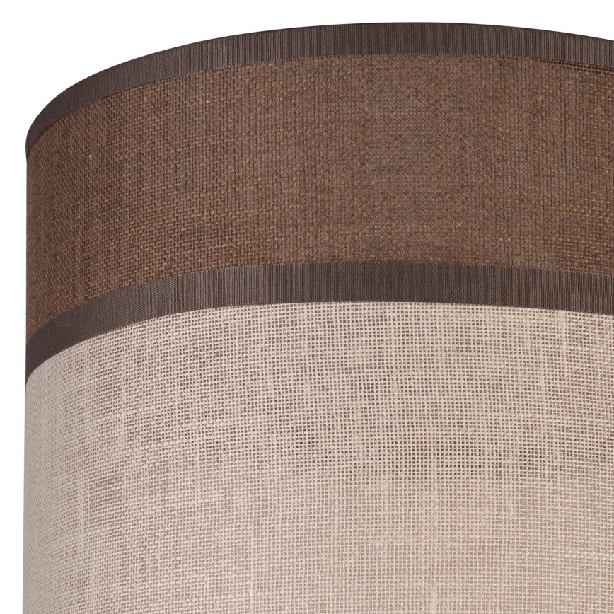 Reservskärm för taklampa, golvlampa och vägglampa ANDREA E27 Ø 16 cm brun/beige