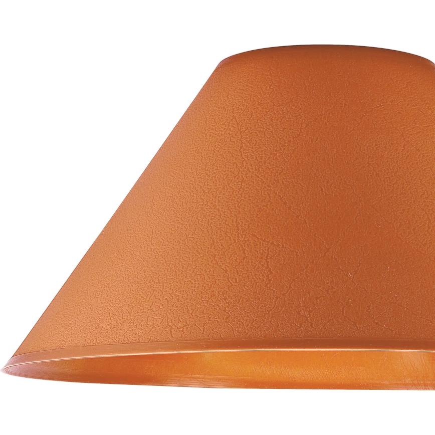 Reservdelsskärm till bordslampa E14 21x11 cm orange
