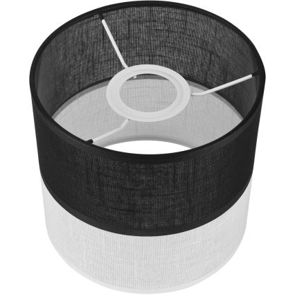 Reservdelsskärm för taklampa, vägglampa och bordslampa ANDREA E27, diameter 16 cm, svart/vit
