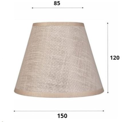 Reservskärm till taklampa och vägglampa ANTONIO E14 120x150 mm beige