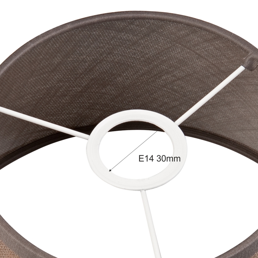 Reservskärm till taklampa och vägglampa ANTONIO E14 120x200 mm brun