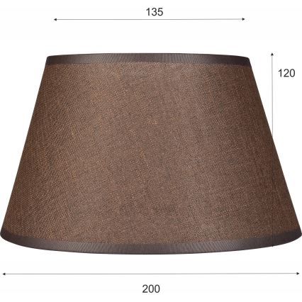 Reservskärm till taklampa och vägglampa ANTONIO E14 120x200 mm brun