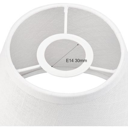 Reservskärm till taklampa och vägglampa ANTONIO E14 140x160 mm vit
