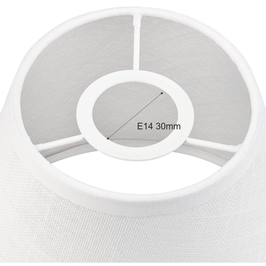 Reservskärm till taklampa och vägglampa ANTONIO E14 140x160 mm vit