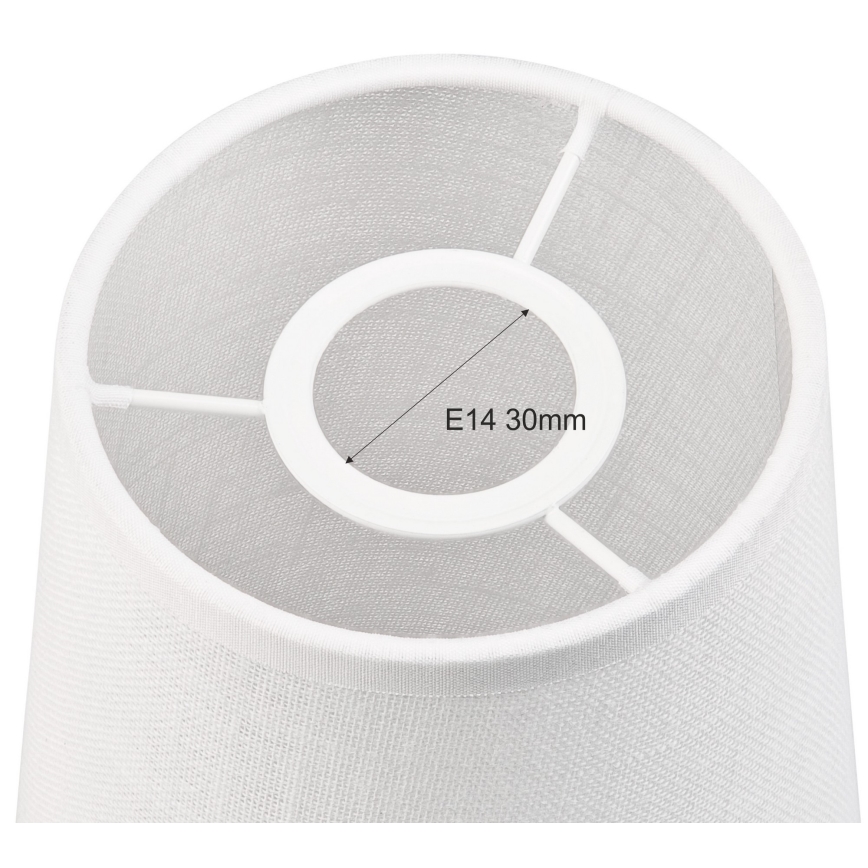 Reservdelsskärm till taklampa och vägglampa ANTONIO E14 150x120 mm vit