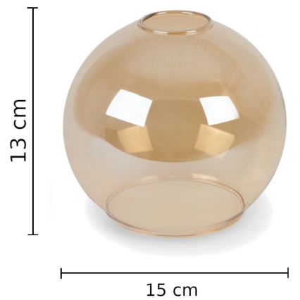 Reservglas till vägglampan AMBER - brunrökig