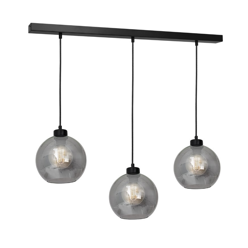 Reservglas universell SOFIA E27 Ø 20 cm rökig svart