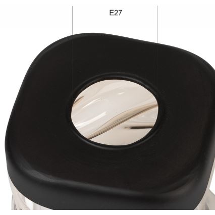 Reservglas till taklampan HUGO E27 Ø 9,5 cm