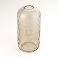 Reservglas till takkrona KARO E27, Ø 14 cm, rökbrunt glas