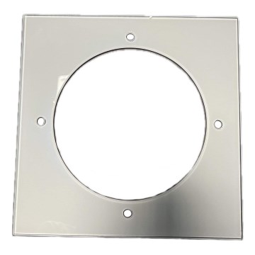 Reservglas till taklampa 20x20 cm krämfärgad