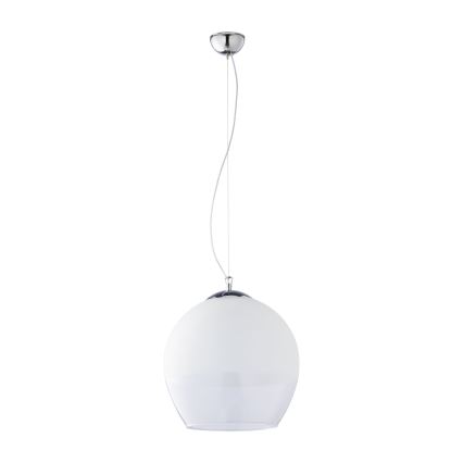Reservglas till taklampa KULA E27 Ø 38 cm, vit/klarglas