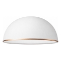 Reservglas till taklampa RETRO, ANTICO E27 Ø 30 cm vit/brons